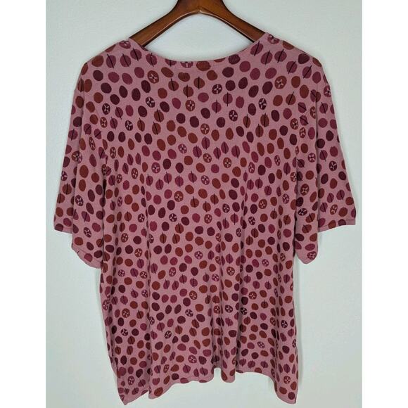 Gudrun Sjoden Size XL Pink Red Visby Cardigan Short Sleeve Organic Cotton New - Picture 4 of 8